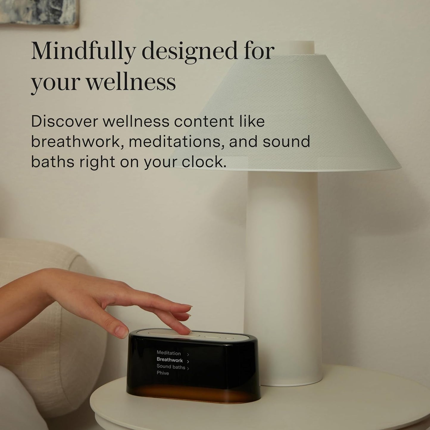 Loftie Sleep - Managing Electronic Alarm Clock, 3 - Stage Sleep Guidance, Two - Phase Alarm, Build Healthy Sleep Routine(Size: Length×Width×Height = 20cm×10cm×8cm )