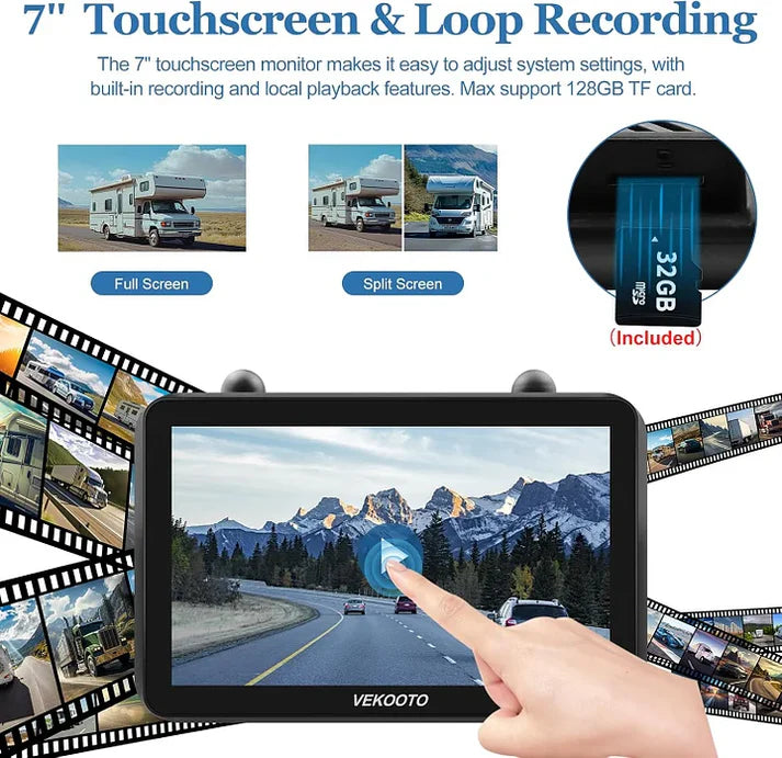 RV Wireless Backup Camera – Solar & Magnetic Mount