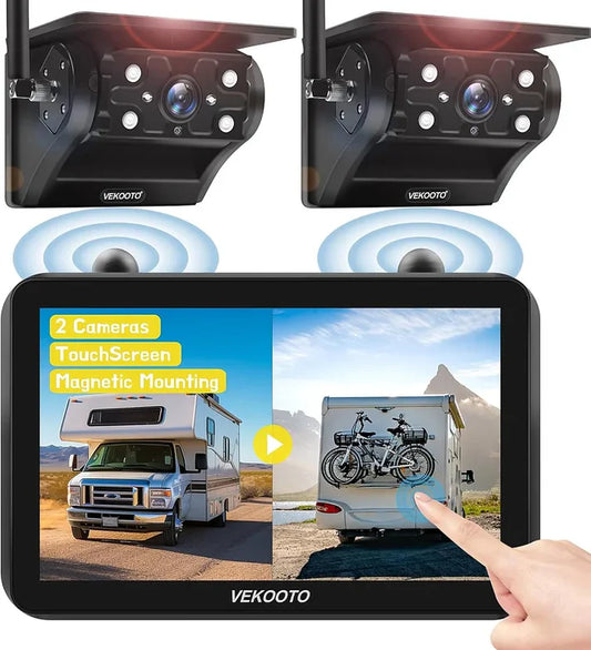 RV Wireless Backup Camera – Solar & Magnetic Mount