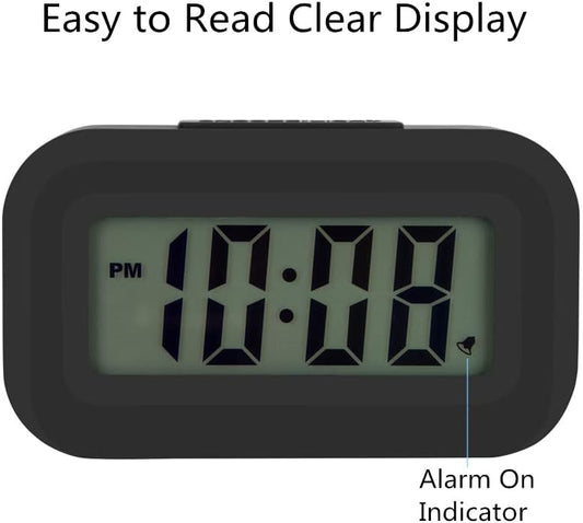 Mini Travel Digital Alarm Clock – Compact LCD Display with Snooze Function, 12/24 Hour Format, Battery Operated – Pocket-Sized Timekeeper (3.54 x 2.04 x 1.06 inches)