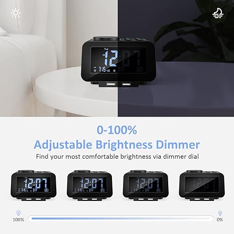 Multi - functional Electronic Alarm Clock with FM Radio & Sleep Timer, Smart Bedside Clock (Integrating Broadcasting & Auto - off Timer, Suitable for Multi - Scenarios )