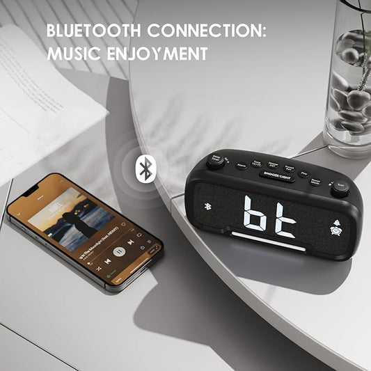 5 - Level Dimming Electronic Alarm Clock, 5% - 100% Brightness Adjustment, Minimalist Desk Clock（Size: Length×Width×Height = 18cm×8cm×6cm Accurate Timekeeping, Adapt to Multi - Scene Light Needs ）