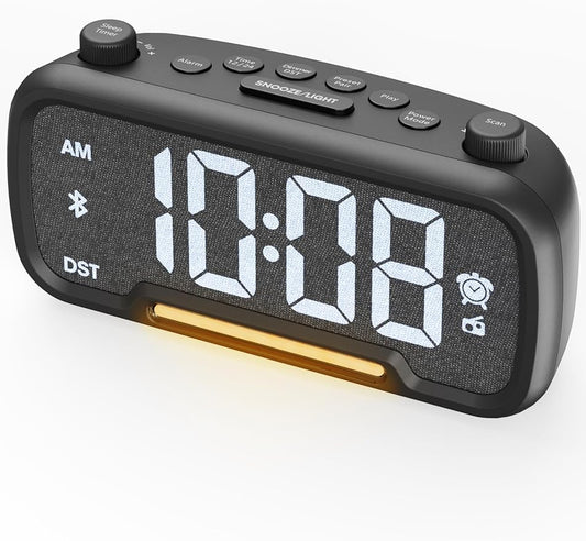 5 - Level Dimming Electronic Alarm Clock, 5% - 100% Brightness Adjustment, Minimalist Desk Clock（Size: Length×Width×Height = 18cm×8cm×6cm Accurate Timekeeping, Adapt to Multi - Scene Light Needs ）