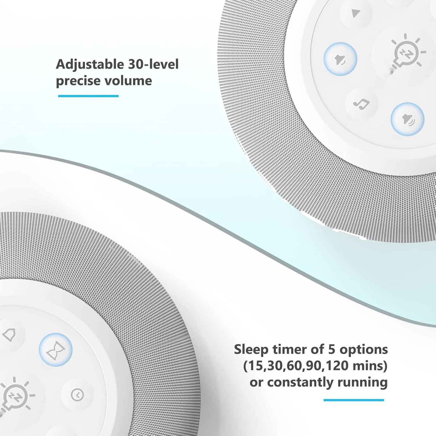 Smart Small Bedside Alarm Clock with Auto Dimmable Display, 6 Natural Wake - up Sounds, Multi - mode Timing (12/24h Switchable + 9 - min Snooze, Compact & Exquisite )