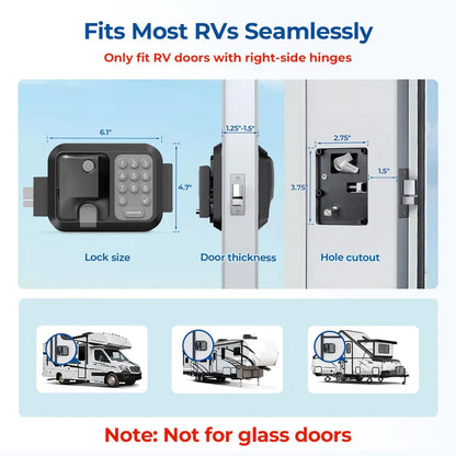 Rv Keyless Entry Door Lock with Keypad