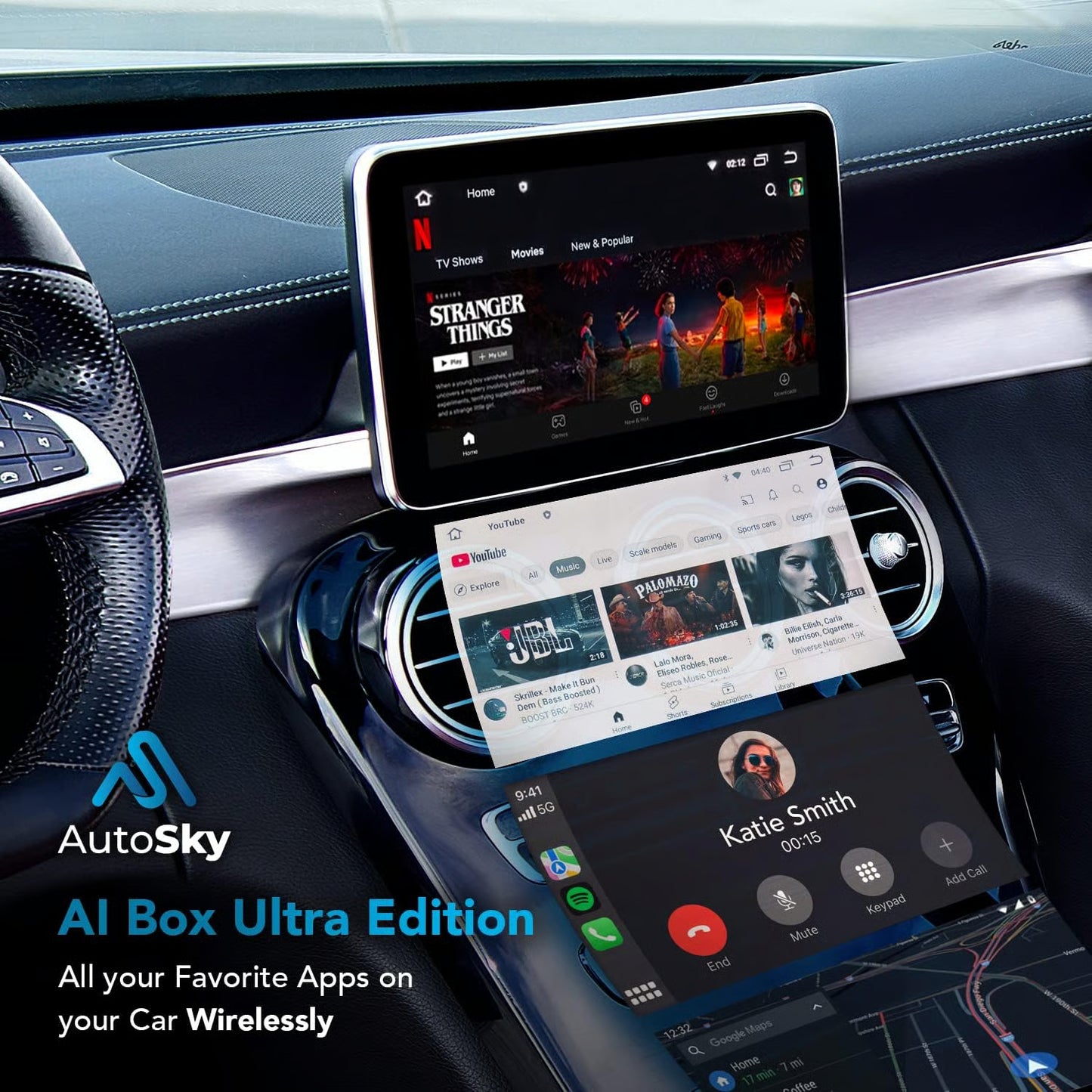 💥Last day special price $39.99-Latest Carplay Ai Box Android 12.0
