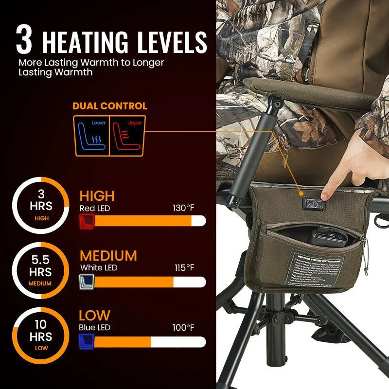 Adjustable Heated Hunting Chair